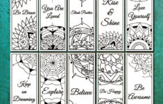Inspirational Colouring Bookmarks Coloring Bookmarks Bookmarks
