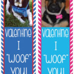 Items Similar To DIY Printable Dog Valentine Bookmarks On Etsy