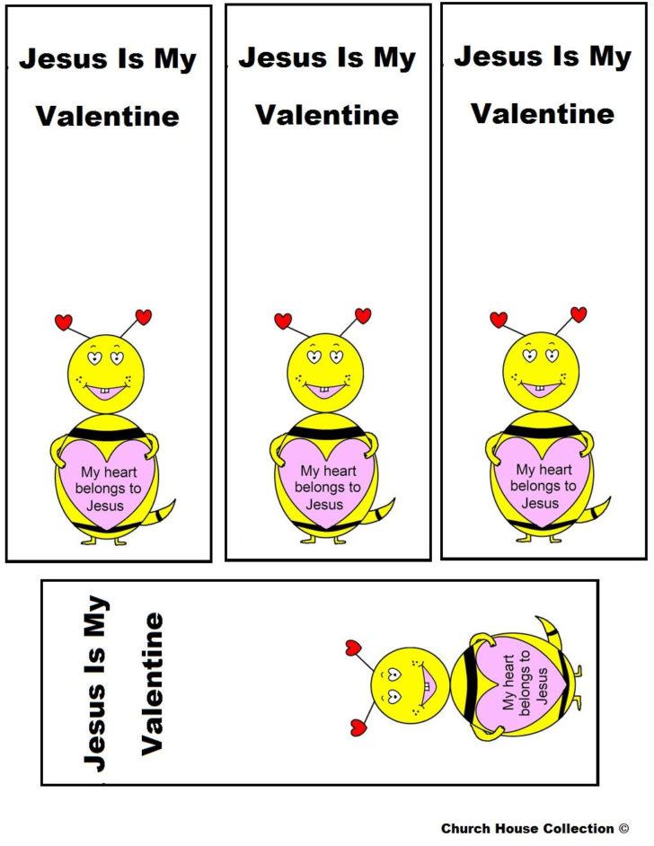 Christian Valentines Printable Bookmarks