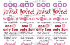 John 3 16 Printable Valentines Bookmark Valentine s Day Etsy