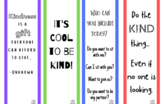 Kindness Bookmarks Coffee And Carpool Intentionally Raising Kind Kids