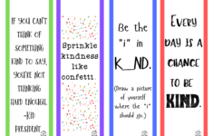 Kindness Bookmarks Coffee And Carpool Intentionally Raising Kind Kids