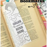 Kindness Coloring Bookmarks Kids Adults Coloring Bookmarks Bookmarks