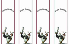 Kung Fu Panda Bookmarks Birthday Printable
