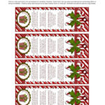 Legend Of Candy Cane Printable Free Bookmark Printables Of The Candy