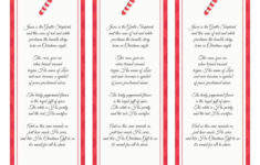 Legend Of The Candy Cane Bookmark Printable Gridgit