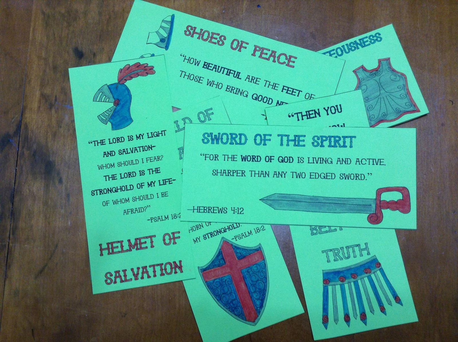 Look To Him And Be Radiant Armor Of God Bookmarks
