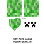 Minecraft Creeper Bookmark Printables And Tutorial Minecraft