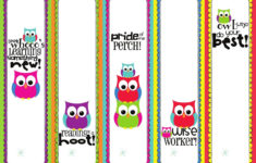 More Bookmarks Owl Theme Classroom Bookmarks Kids Free Printable