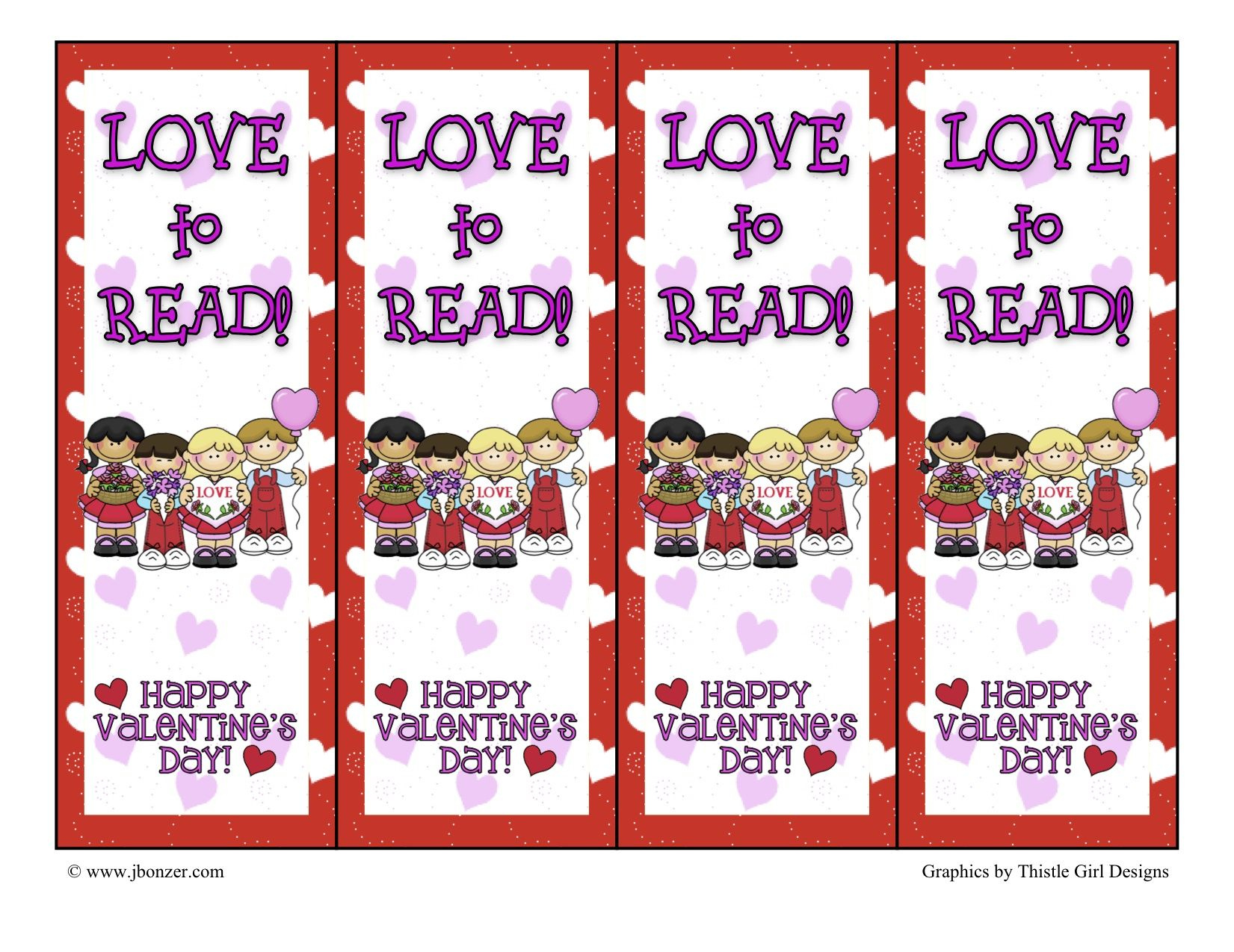 More Bookmarks Valentines Bookmarks Printable Valentine Bookmarks 