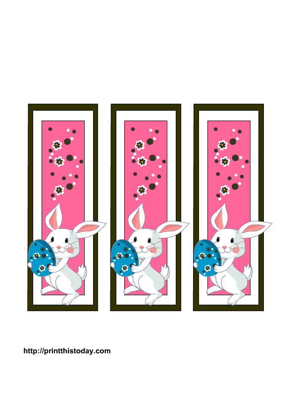 More Free Printable Easter Bookmarks