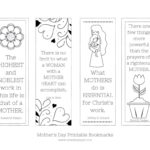 Mother S Day Bookmark Printable Ready To Color Or So She Says