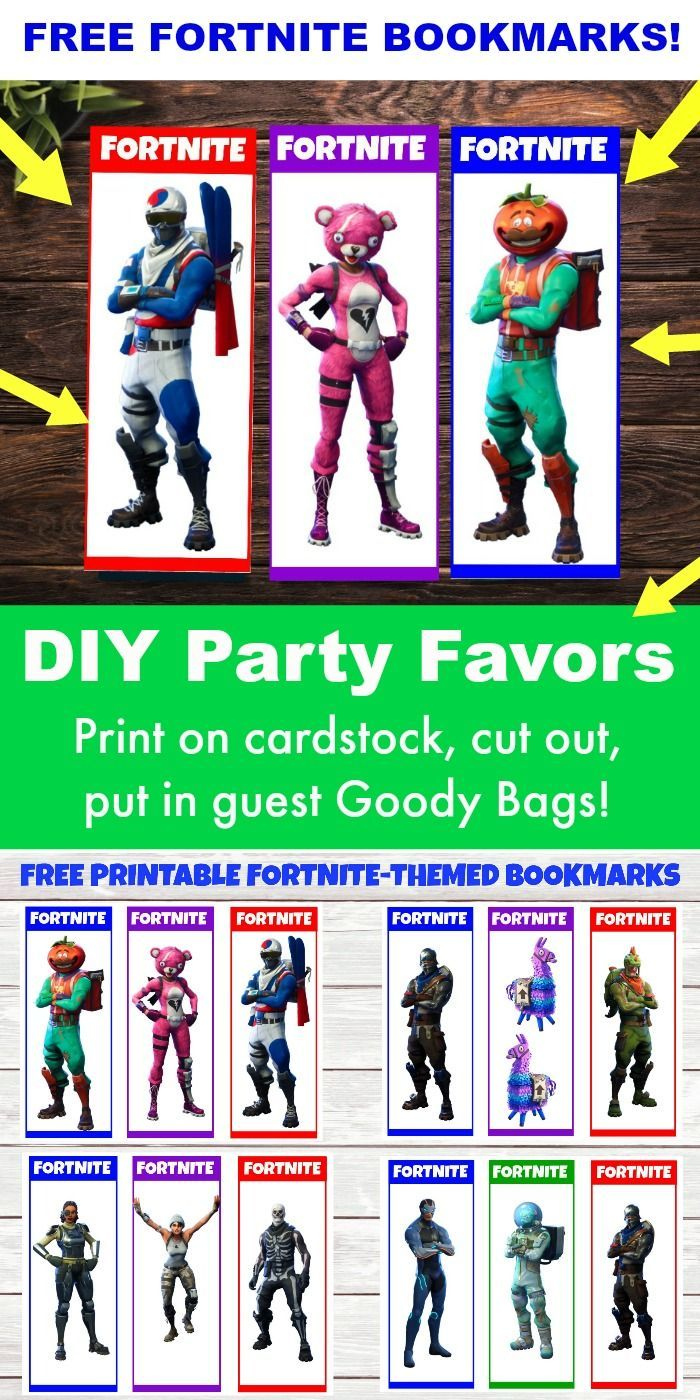 Need Some FREE Fortnite Party Favors For Your Next Fortnite Birthday 