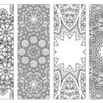 NEW Bookmarks Printable Intricate Mandala Coloring Pages Instant