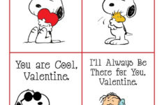Peanuts Valentine FREE Printable Cards Featuring Snoopy Printable