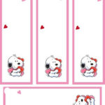 Pin By Irina Pismenova On Valentines Bookmarks Snoopy