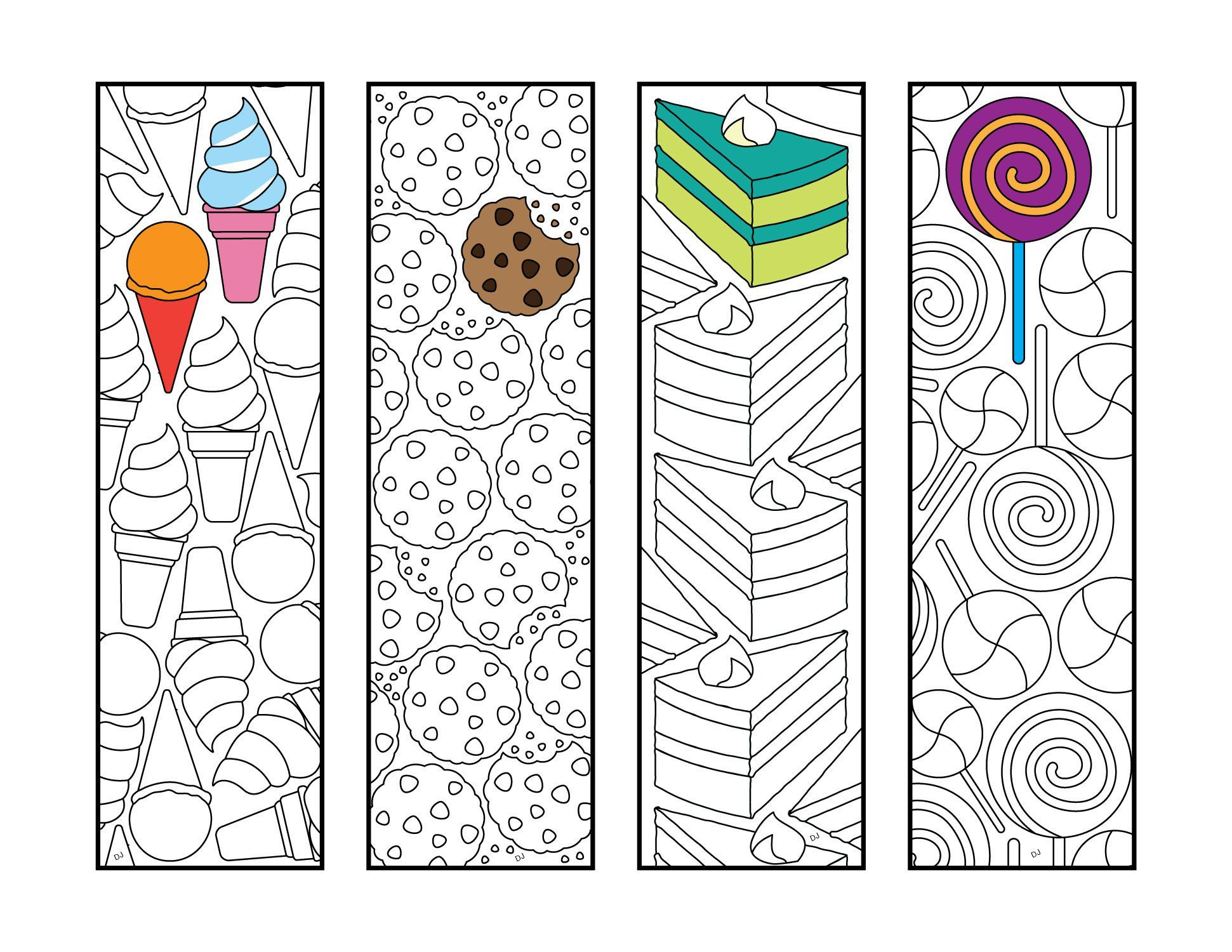Pin En Printable Bookmarks To Color