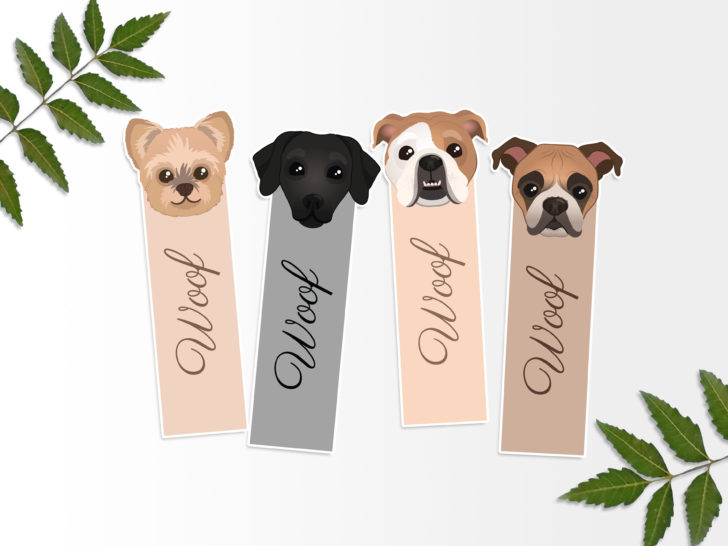 Dog Bookmarks Printable