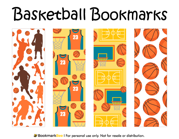 Basketball Bookmarks Printable