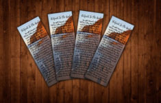 Printable Bookmark Footprints In The Sand Digital Bookmark Etsy In