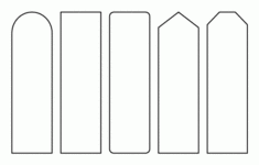 Printable Bookmark Template