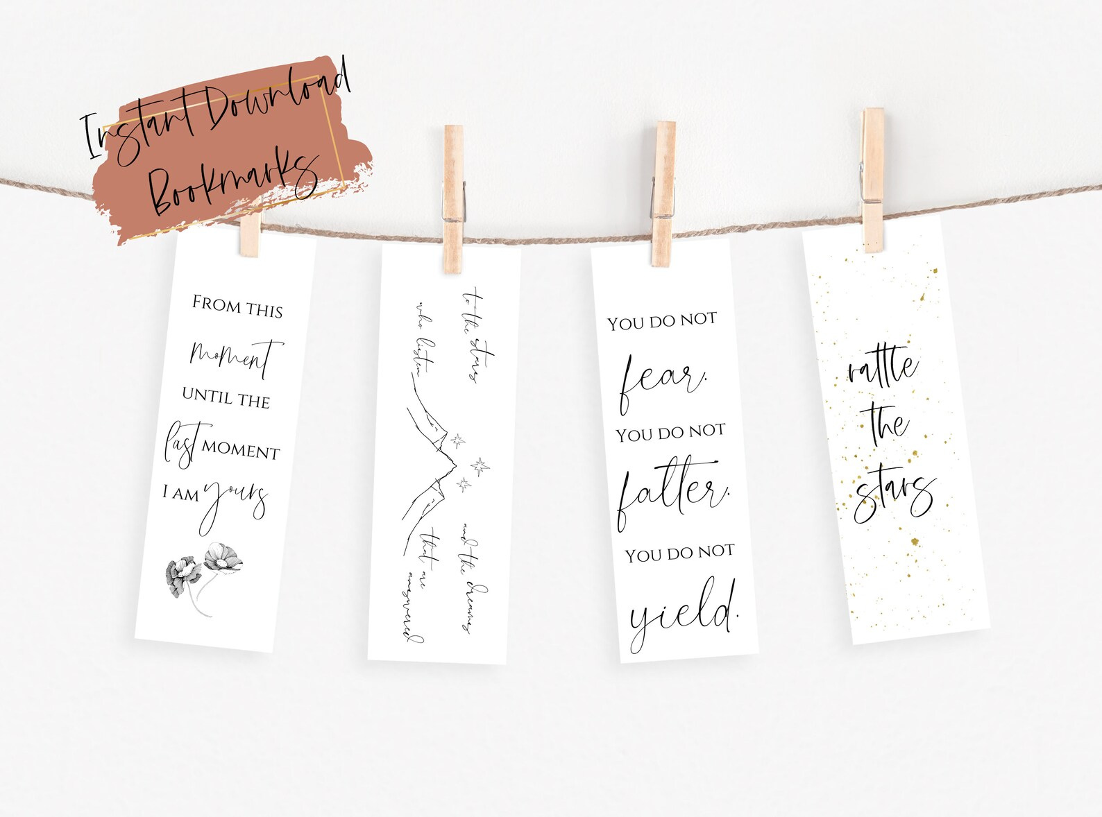 Printable Bookmarks ACOTAR Bookmarks JLA Bookmarks ACOTAR Etsy Schweiz