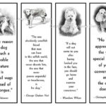 Printable Bookmarks Dogs In Pencil With Quotes About Dogs