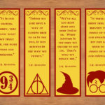 Printable Bookmarks Harry Potter Bookmarks Printable Quote