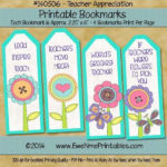 Printable Bookmarks Teacher Appreciation By Ewe N Me Craftsy