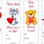 Printable Bookmarks Valentine S Day Bookmark Cards Bookmark Card