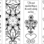 Printable Bookmarks Valentine S Day Coloring Bookmarks Valentines