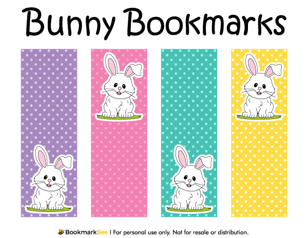 Printable Bunny Bookmarks Free Printable Bookmarks Bookmarks Kids 