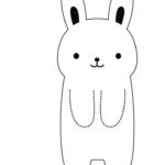 Printable DIY Kawaii Bookmark Bunny Bookmarks Kids Bookmarks