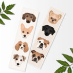 Printable Dog Bookmarks Printable Bookmark Digital Print Etsy