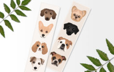 Printable Dog Bookmarks Printable Bookmark Digital Print Etsy