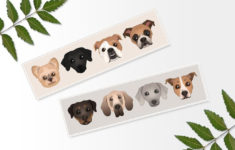 Printable Dog Bookmarks Printable Bookmark Digital Print Etsy