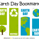 Printable Earth Day Bookmarks