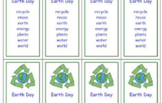 Printable Earth Day Bookmarks Activities For Kids Earth Day