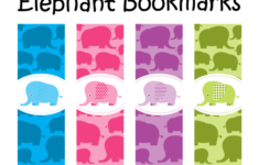 Printable Elephant Bookmarks