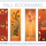 Printable Fall Bookmarks