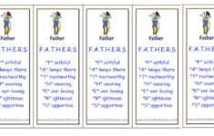 Printable Father s Day Bookmarks Easy Classroom Printout
