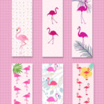 Printable Flamingo Print Bookmarks For Women Bookmarks Etsy