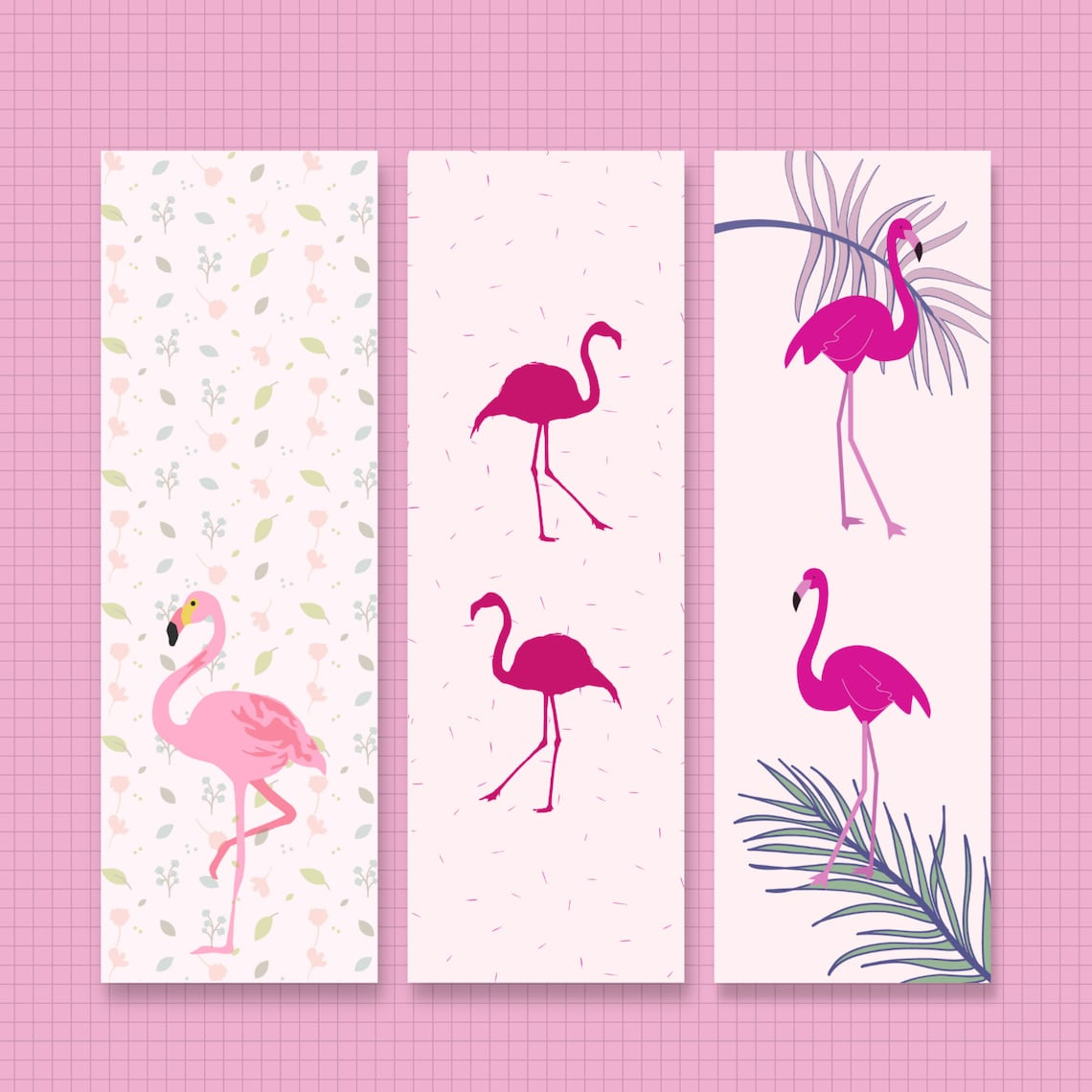 Printable Flamingo Print Bookmarks For Women Bookmarks Etsy