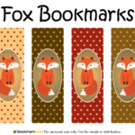 Printable Fox Bookmarks