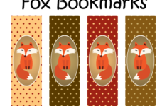 Printable Fox Bookmarks