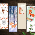 Printable Fox Bookmarks Cute Little Fox Instant Download Etsy