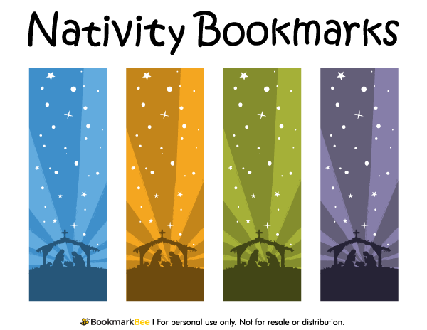 Printable Nativity Bookmarks