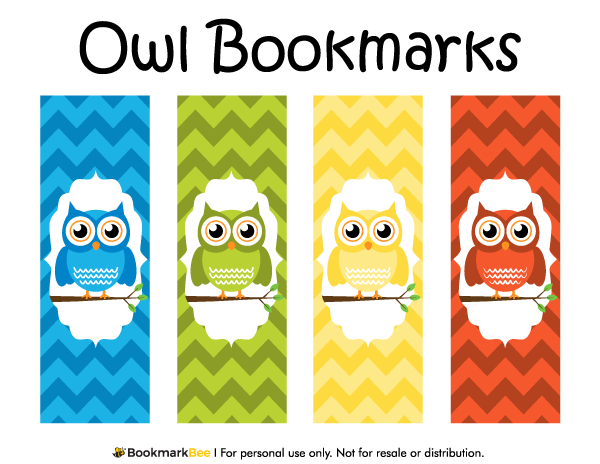 Printable Owl Bookmarks Bookmarks Kids Free Printable Bookmarks 