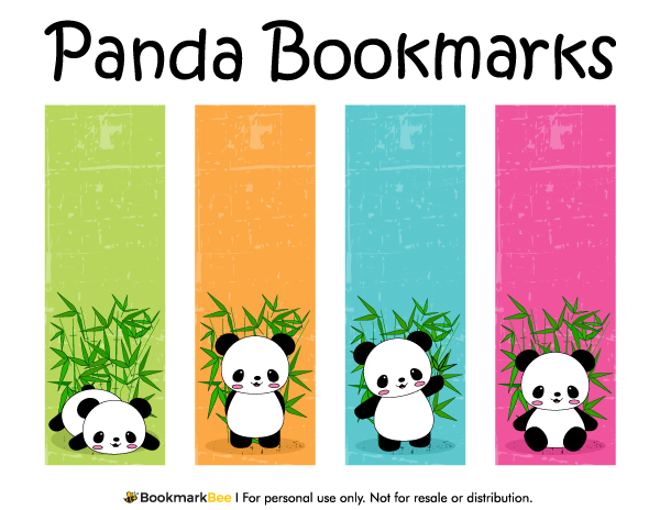 Printable Panda Bookmarks Free Printable Bookmarks Bookmarks 