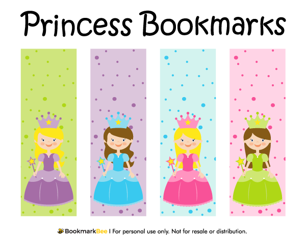 Printable Princess Bookmarks Free Printable Bookmarks Bookmarks Kids 